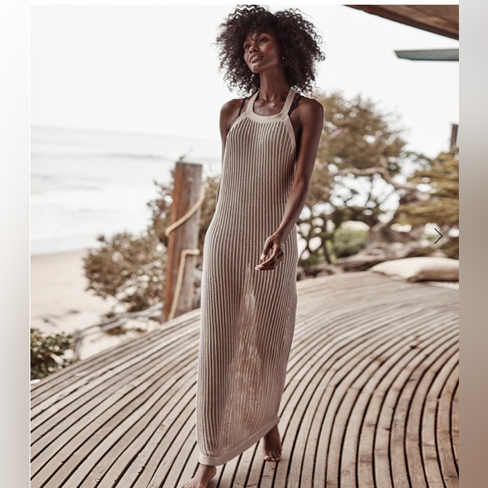 Summersalt Crochet Halter Dress- Worn Once!